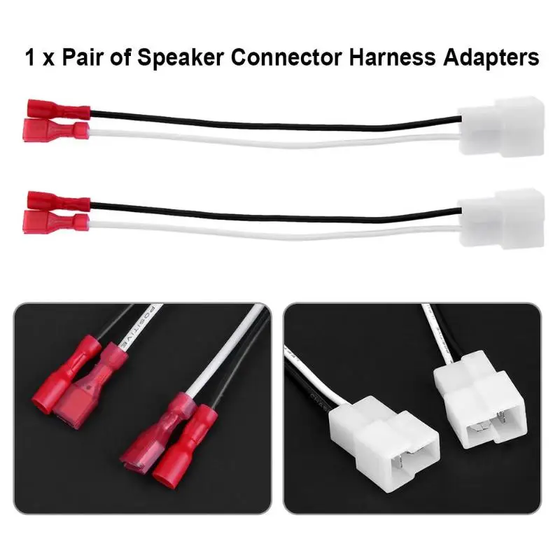 Audio Jumper Wire - 1 пара автомобильных соединителей для динамиков,