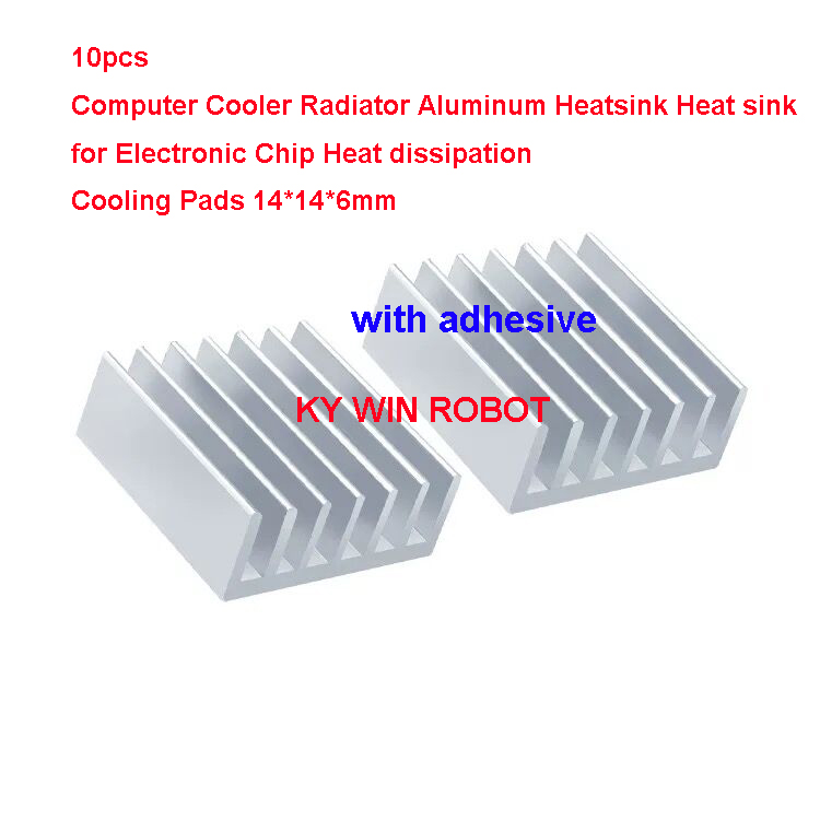 Heatsink Aluminum - 10 шт. миниатюрных алюминиевых радиаторов с