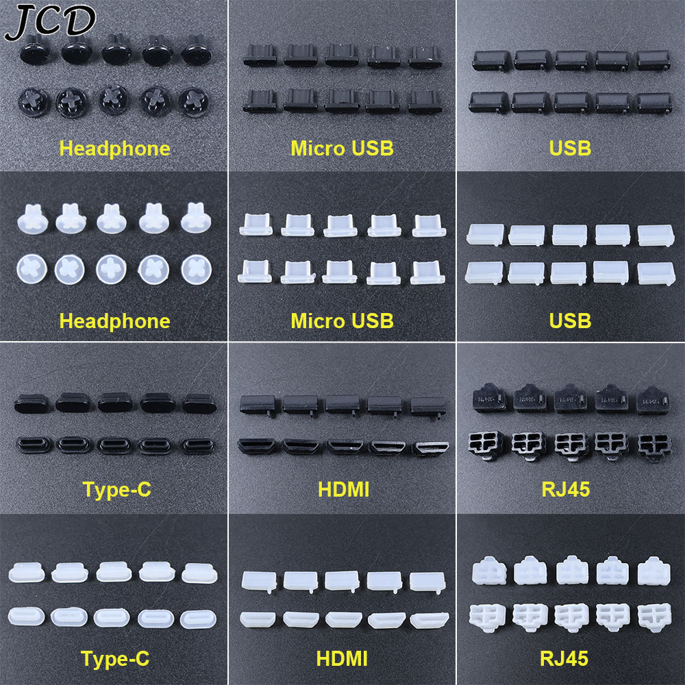 Mdi Cable - JCD 10 шт. силиконовые заглушки Type-C