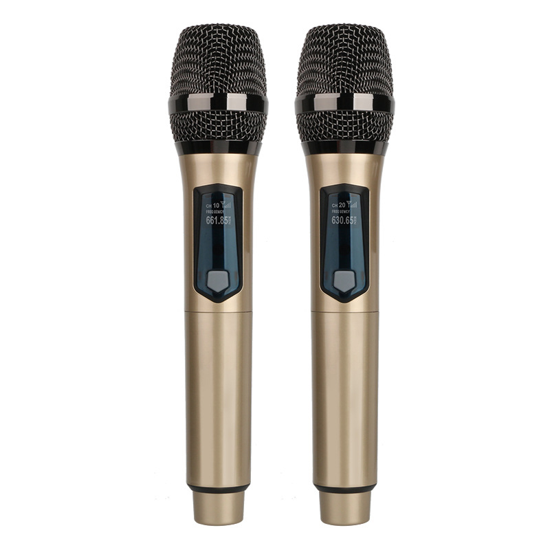 Ribbon Microphone - Беспроводной микрофон, 2 канала, UHF, два