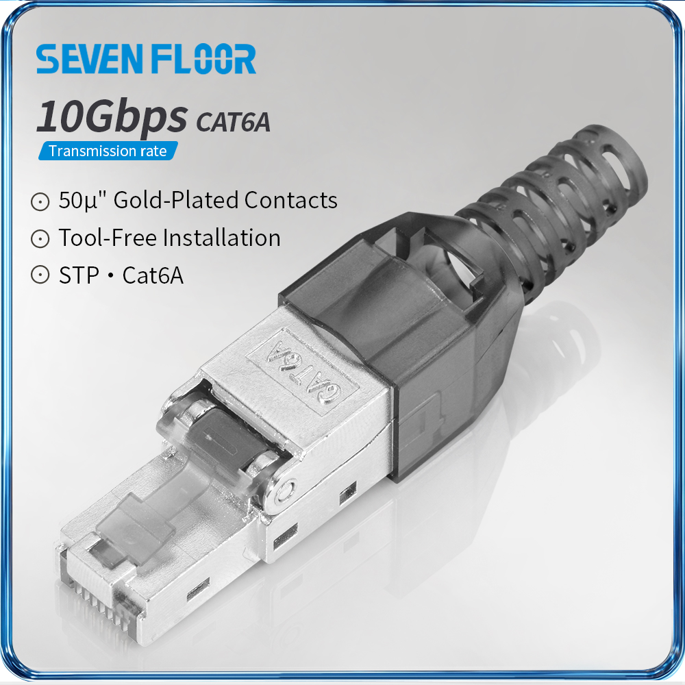 Rj45 Jack - Экранированный разъем RJ45 Cat6A/Cat6, не требующий