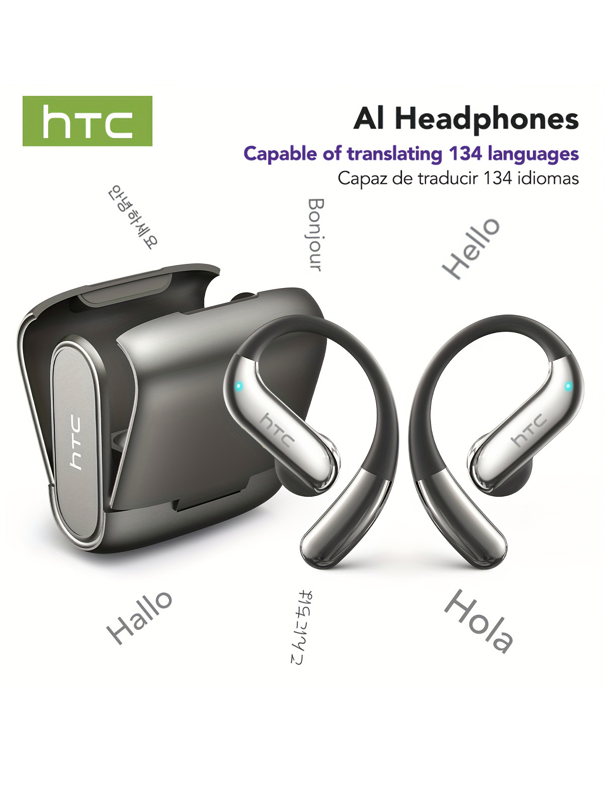 Woofer - Bluetooth-наушники с открытыми ушами HTC, 30-часовое