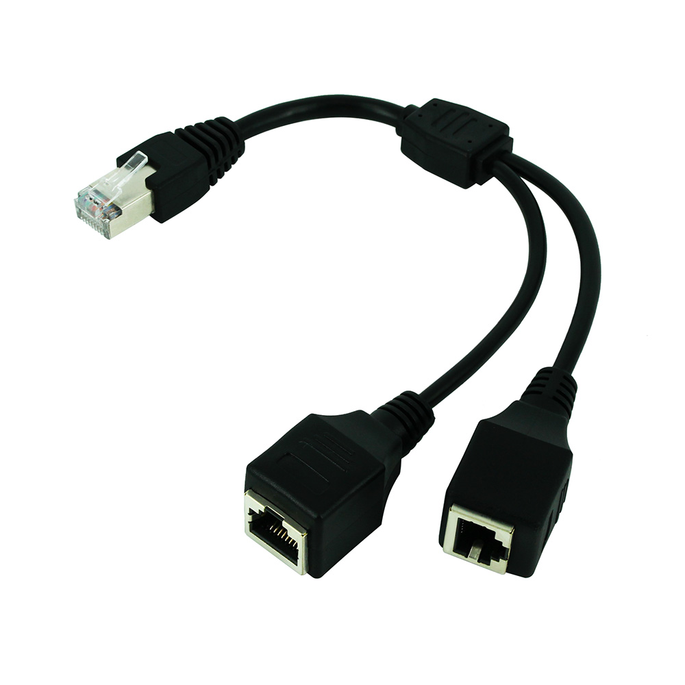 Rj45 Jack - RJ45 1 штекер на 2 гнезда