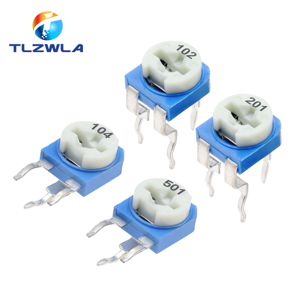 Potentiometer 10K - 20 шт., Подстроечный резистор RM065, 100,