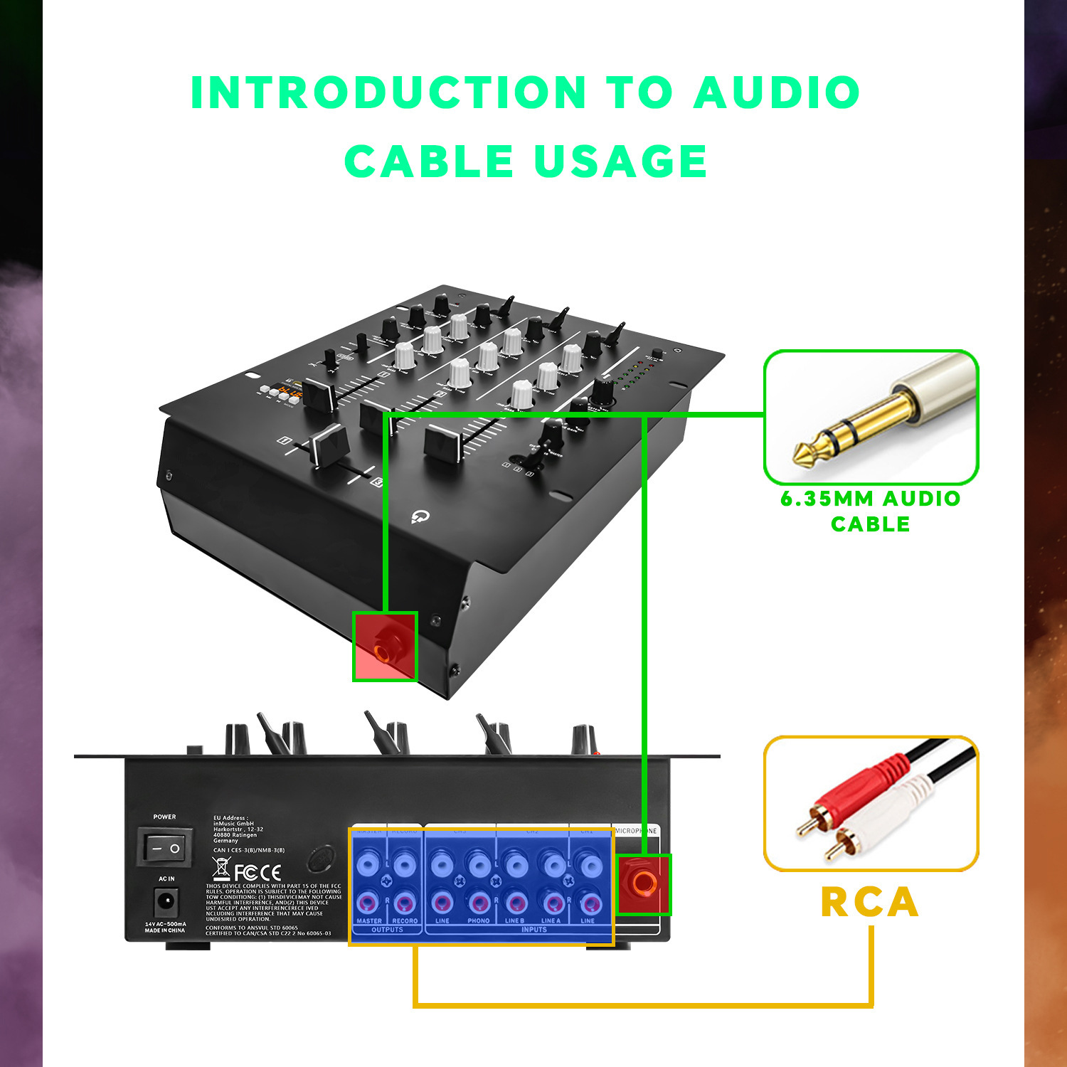 4-канальный DJ-микшер, професс – обзор и цена Audio Interface