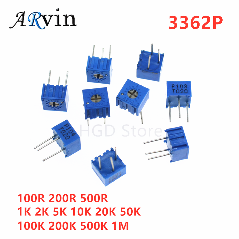 10 шт. 3362P серия сопротивлен – обзор и цена Potentiometer 10K