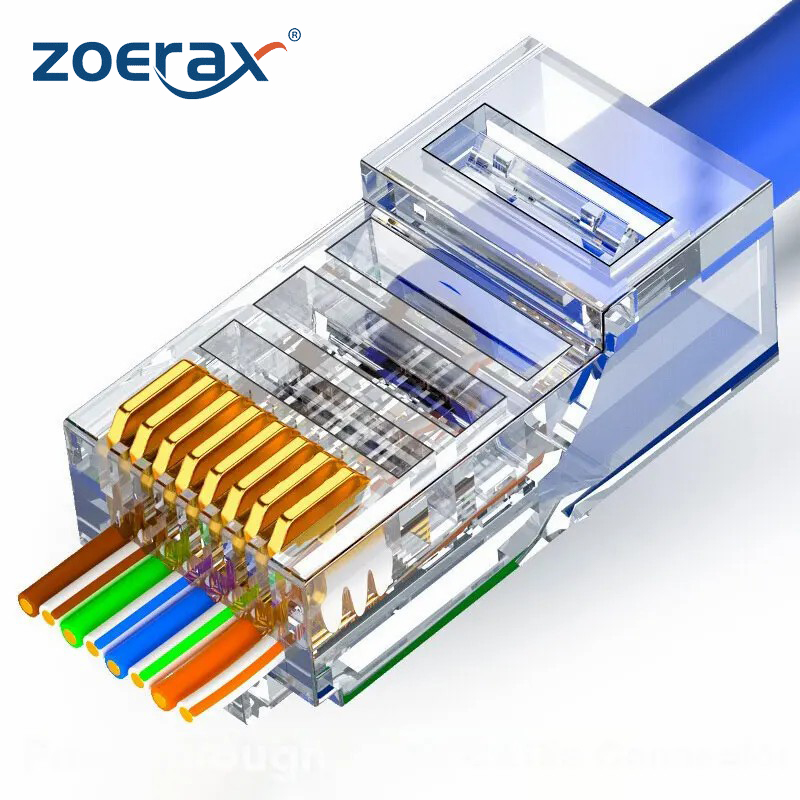ZOERAX 50/100 шт. RJ45 проходн – обзор и цена Rj45 Jack